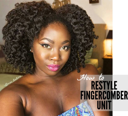 How to restyle fingercomber unit