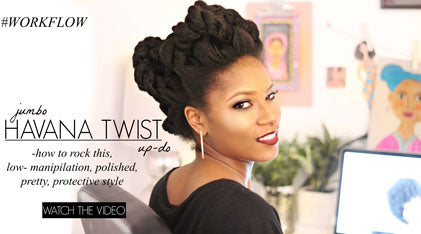 HOW TO ROCK JUMBO HAVANA TWIST UP-DO
