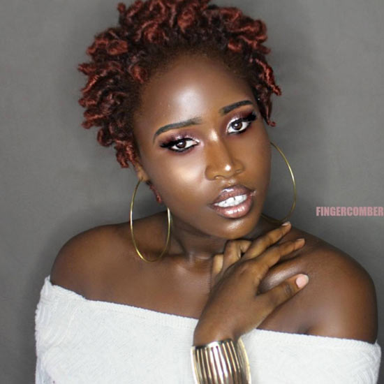 Teenie Weenie Afro Styling Unit - Ombre-Spice (Chestnut Black-Spiced Clementine Blend) image