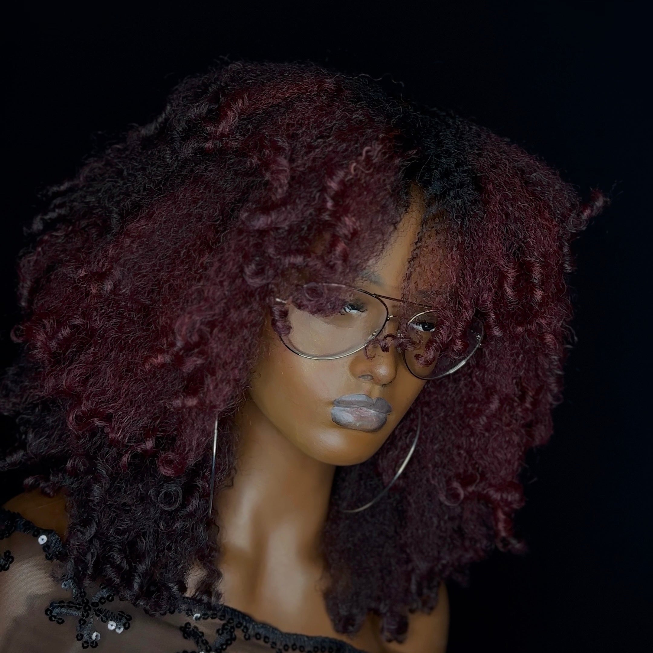 The FRINGED KOIL OUT Styling Unit - Black Cherry Ice