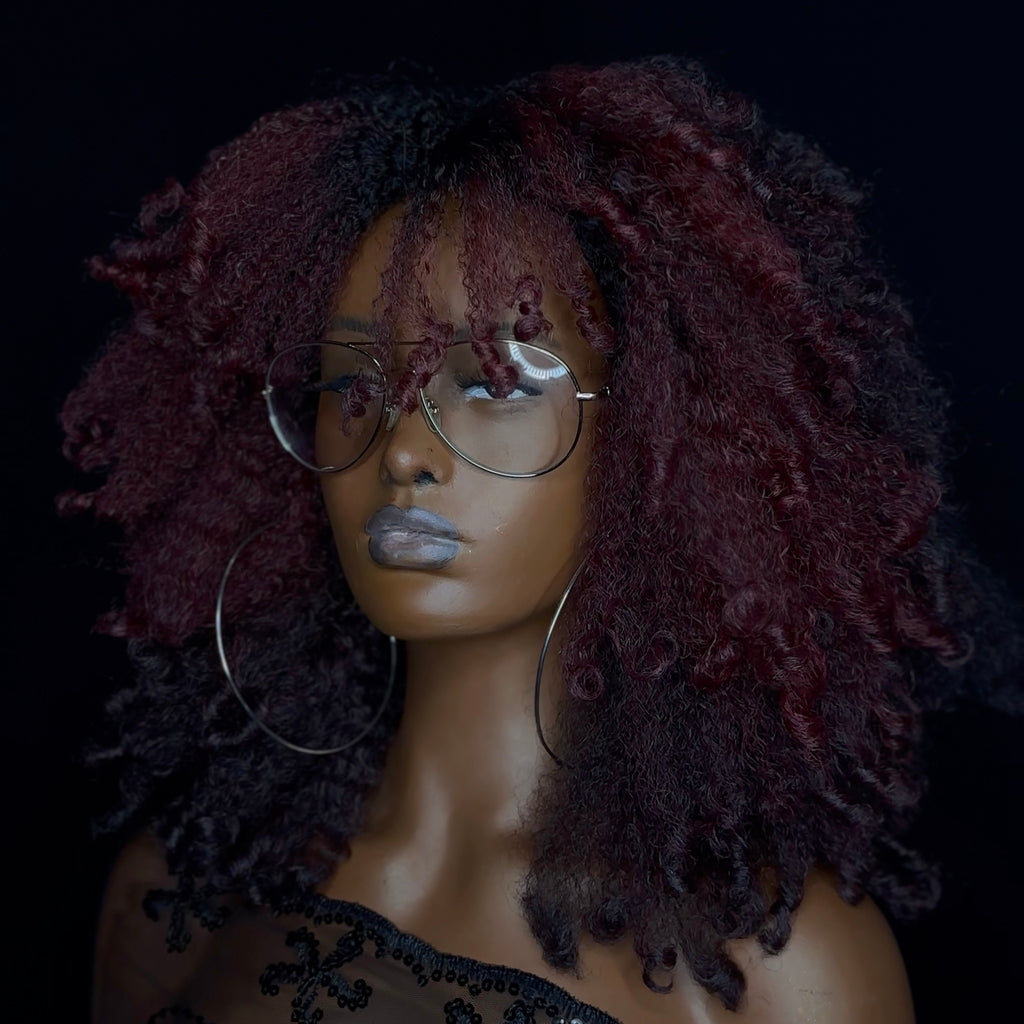 The FRINGED KOIL OUT Styling Unit - Black Cherry Ice