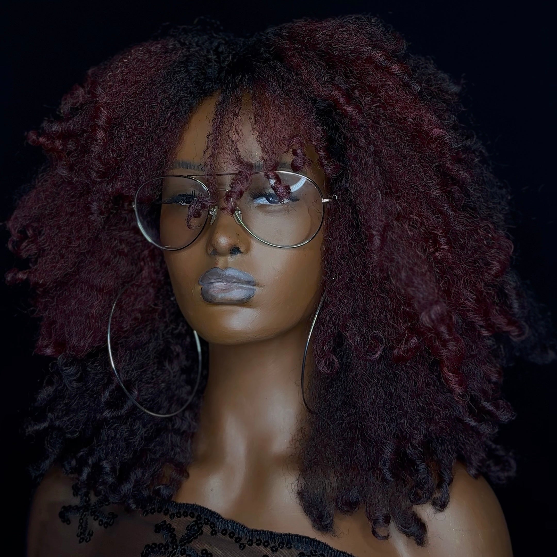 The FRINGED KOIL OUT Styling Unit - Black Cherry Ice