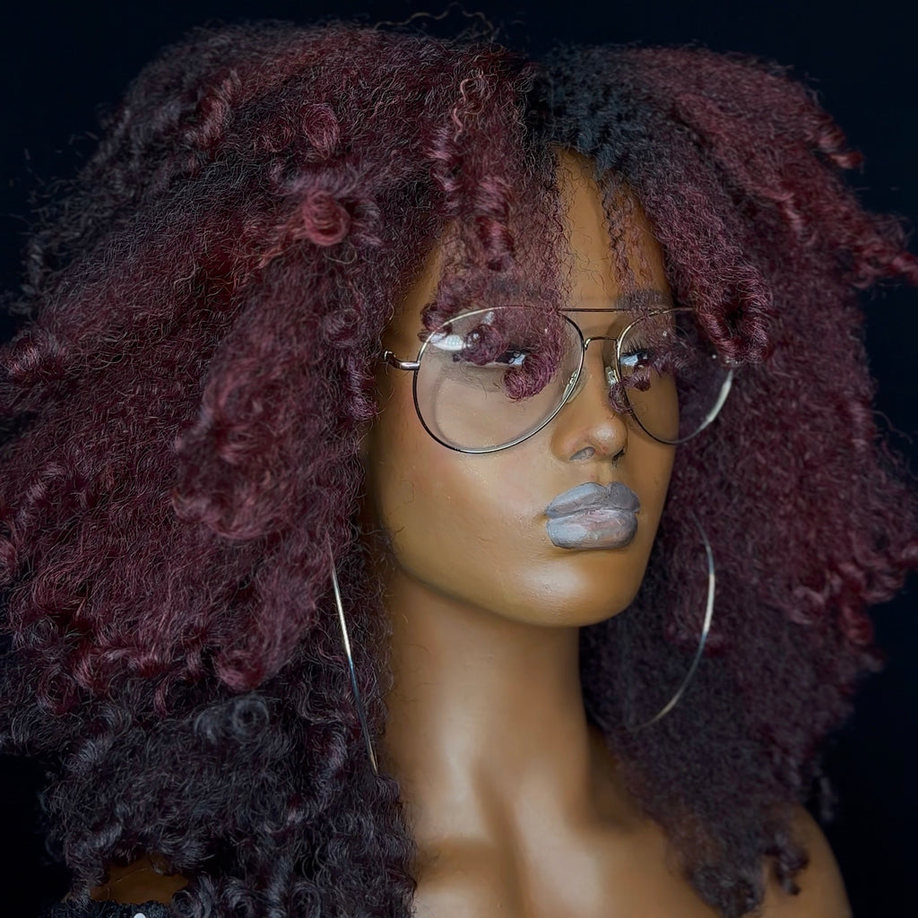 The FRINGED KOIL OUT Styling Unit - Black Cherry Ice