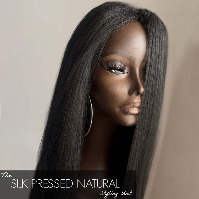 The SILK PRESSED NATURAL-LB Styling Unit-Chestnut black
