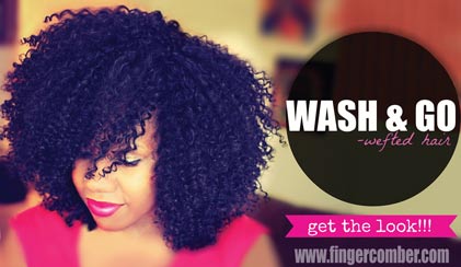 wash and go wefted hair