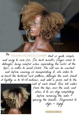 The Melanin Monroe Comber Styling Unit Care-guide
